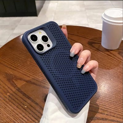 Warmteafvoer Mesh Magsafe Hoesje Voor iPhone 16 15 12 13 11 14 Pro Max plus Koel Ademend Magnetisch Draadloos Opladen Cover For iPhone 16 Pro
