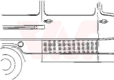 Van Wezel - PLAATWERKPANELEN AUTODEUR VOOR MERCEDES BENZ BUS 207-410 1977-1995 DUR110532VWAN