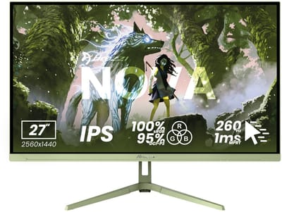 Arozzi Nova 27" Gaming Monitor - QHD IPS - 260Hz - Bosgroen