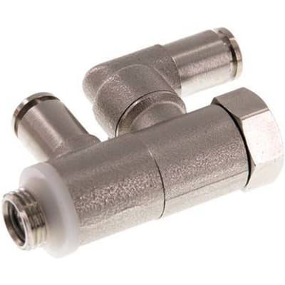 4mm & G1/8'' Indirect Gestuurde Vernikkeld Messing Terugslagklep Buitendraad Insteekkoppeling 0.5-10 bar