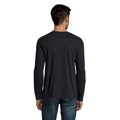 SOLS Heren Monarch T-shirt met lange mouwen (Marine)