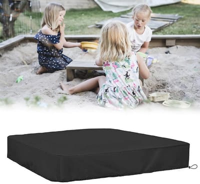 Waterdichte Zandbakafdekking met Trekkoord - Duurzaam Oxford-Stof 125 x 125 cm - Bescherming Tegen Regen en Vuil