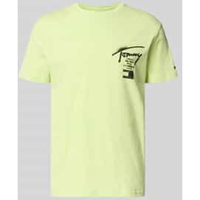 Tommy Hilfiger Tjm Regular City Sign Ss Faded Lime Taglia: S | T-shirt stampate Outlet | Uomo | Verde