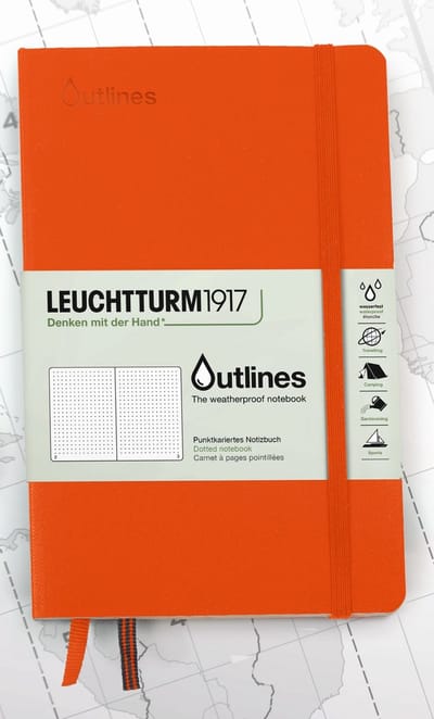 Leuchtturm1917 A5 Medium Wheatherproof Notitieboek dotted Signal Orange