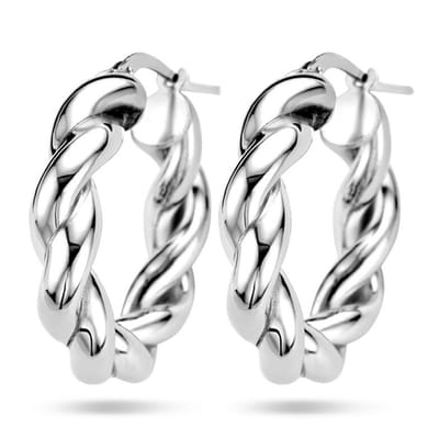 Quickjewels 1336675 - Zilver gedraaid - Oorbellen