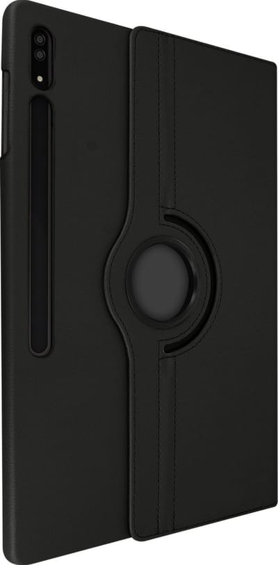 Avizar Hoesje Geschikt voor Samsung Galaxy Tab S8 Ultra 360° Draaibare Standfunctie, Zwart