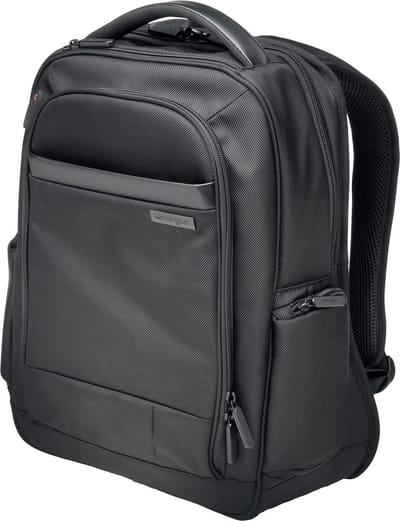 Kensington Contour Rugzak voor Laptops - 14" - Duurzaam, Waterafstotend Materiaal - Ergonomisch - Zwart
