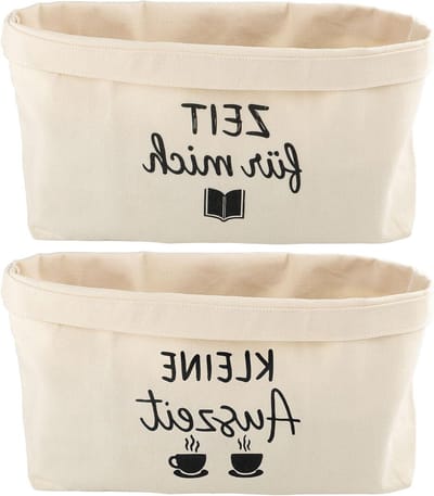 Cadeau Tassen - Ontspanningstas Linnen - Zelfzorg Cadeau - Hoogwaardig Katoen - 2 Stuks - Beige
