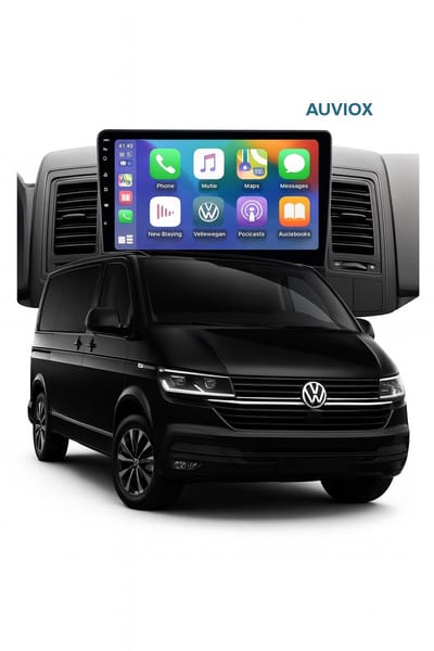 ADIVOX 9 inch geschikt voor VW Transporter/Multivan T5 2010-2015 Android 14 2GB/32GB Quad Core Carplay/Auto/WiFi/RDS/DSP/DAB+