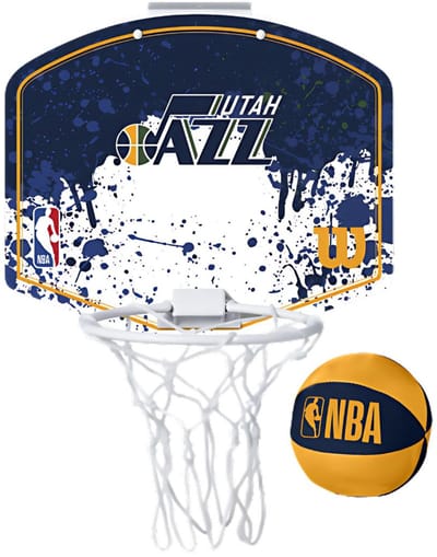 Wilson Nba Team Utah Jazz Mini Basketbalring Geel
