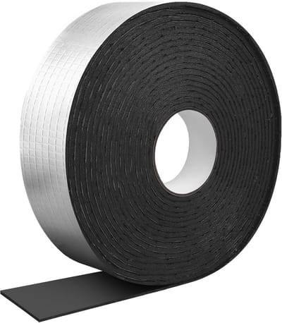 Buisisolatie - Isolatietape - Leidingen isoleren - Zelfklevend - 5 cm x 10 m - Grijs
