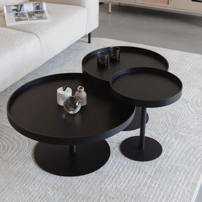 Puur - Lars sidetable zwart L
