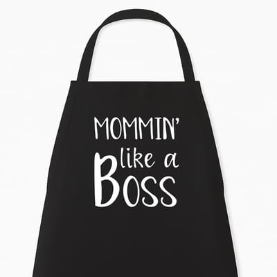 Keukenschort "Mommin’ Like a Boss" | Cadeau Vrouw | Origineel Kerstcadeau & Sinterklaas | Cadeau voor Mama