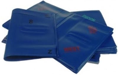 Bridge mapjes BLAUW 9-16 (set van 8 mapjes)