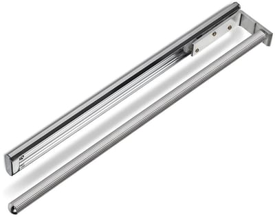 SOTECH Aluminium Handdoekhouder TED 1-armig gepolijst chroom (450 - 730 mm, uitschuifbaar) Telescopisch handdoekenrek voor badkamer of keuken