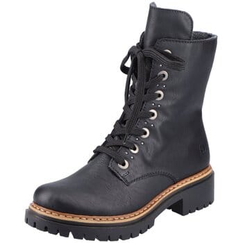 Rieker dames veterboot zwart