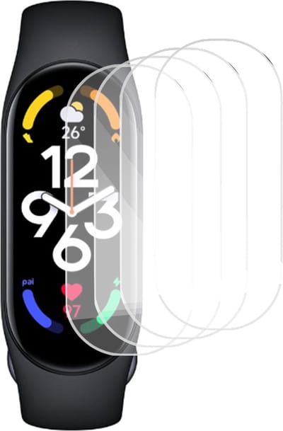4x Screenprotector geschikt voor Xiaomi Mi Band 7 - Folie Screen Protector geschikt voor Samsung Watch 5 Pro