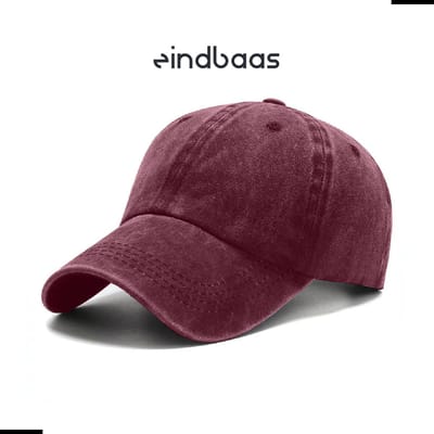 Legend Cap Basic - eindbaas - Skinny Dye - Bordeaux Red - Rode Pet