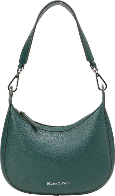 Marc O'Polo Leren Schoudertas Bija Crossbody Night pine Groen
