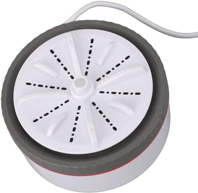 Store_8 - Mini Turbo wasmachine - Draagbaar en multifunctioneel - Grijs - Wasmachine voor kleine kleding - Ideaal voor reizen en thuis