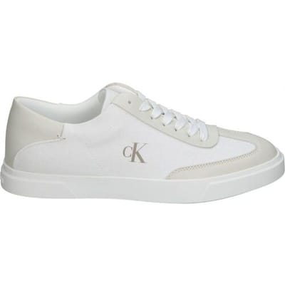 Calvin Klein Low Pro Cup Sneaker White Canvas Bright White/ecru Size: 36 | Sneakers Outlet | Dames | Ecru