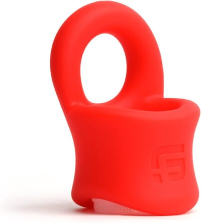Sport Fucker - Baller - Cockring en Ballstretcher - Siliconen - Rood