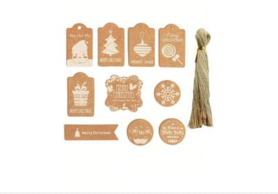 20x Cadeaulabels Kerst Klein / Labels Kerstcadeau / Christmas / kerstlabels / Cadeau / Versiering / Naamkaartjes / Merry Christmas / Wit-Craft