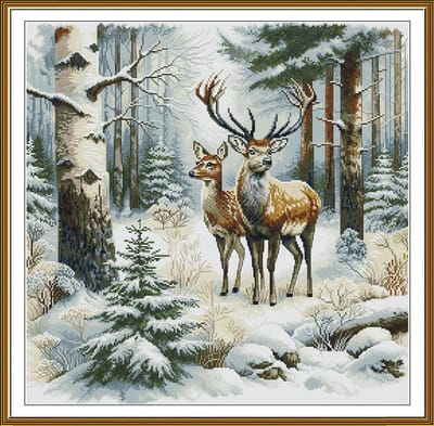 Borduurpakket Nova Sloboda - Winter Stroll - Winterse Wandeling