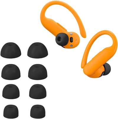 kwmobile 8x Reserve covers voor oordopjes geschikt voor Beats Powerbeats Pro 2 - 4 maten - Silicone dopjes voor in-ear headphones