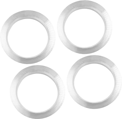 Dailygoods- Naafringen Set van 4 - Aluminiumlegering - Binnendiameter 57,1 mm - Buitenmaat 73,1 mm - Trillingsreductie - Constante Grip - Wielringen
