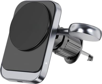 FTQ-120 Is een 2-in-1 Magnetische Draadloze Auto Oplader Houder - Ventilatierooster Bevestiging - Makkelijk te Installeren - Universeel Geschikt voor Smartphones - Inclusief FuturiQ Type-C oplaadkabel