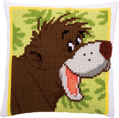 Vervaco - Kruissteekkussen kit - Disney Baloo - PN-0183984 - Borduren - Borduurpakket - Borduurpakket volwassenen - Borduurpakket kind
