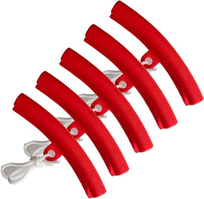 Velgenbescherming Set - Velgbeschermstrips - Banden Wisselen - Hoge Kwaliteit Polyurethaan - 15 x 2.5 cm - Rood