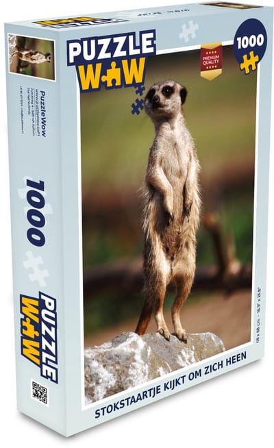 Puzzel Stokstaartje - Dier - Wild - Legpuzzel - Puzzel 1000 stukjes volwassenen