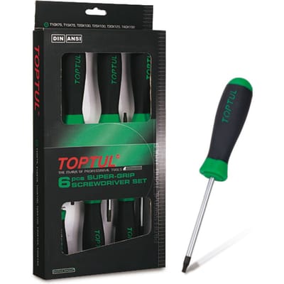 TORX-schroevendraaierset TOPTUL 6 stuks (T10,T15,T20,T25,T30,T40)