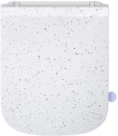 Unyqoos® Rechthoekige toiletbril met softclose en marmerlook voor moderne badkamers