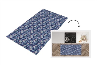 Keukenloper - Loper keuken - Bloemen - Patroon - Natuur - 120x60 cm - Keukenloper vinyl
