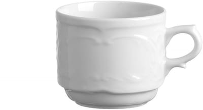 Espresso Kopje - Koffiekopje Mok - Koffie Serveren - Versterkte Randen - 120 ml - Wit