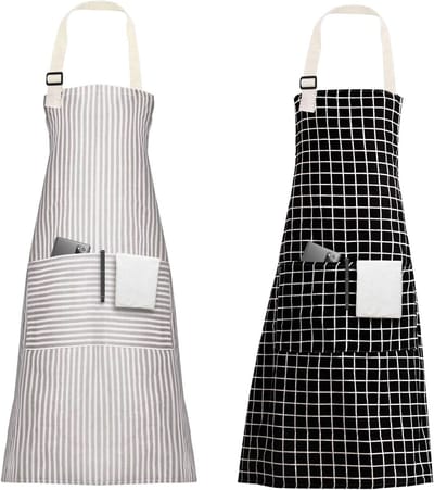 Waterdichte en Verstelbare Keuken Schort met Pocket, Geschikt voor Koken, Tuinieren en Restaurantgebruik, Unisex en Praktisch voor Elke Chef