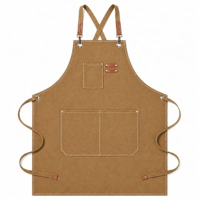 Dailygoods- Keukenschort Verstelbaar - Kookschort Heren/Dames - 68 x 76 cm - Lichtgewicht/Duurzaam - 3 Zakken - Ideaal voor Barbecue/Restaurant
