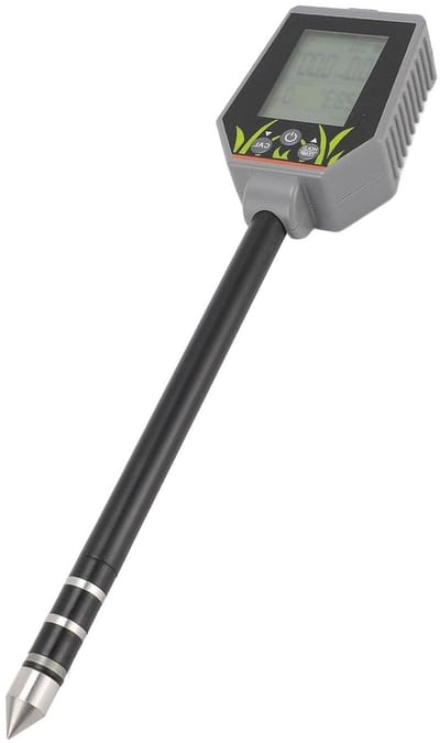 Bodemmeter Kit - Grondtester Digitale - Planten Verzorgen - 6 In 1 Testen - 13x195mm Elektrode - Zwart