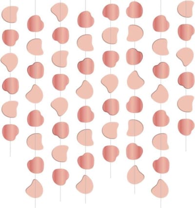 Folat - Plafond Slingers Elegant Lush Blush - 8 stuks