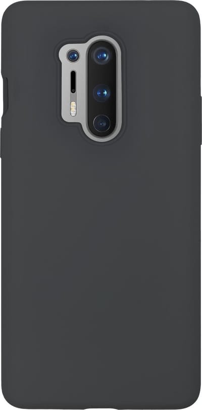 BMAX Siliconen hard case hoesje geschikt voor Oneplus 8 Pro / Hard Cover / Beschermhoesje / Telefoonhoesje / Hard case / Telefoonbescherming - Antraciet
