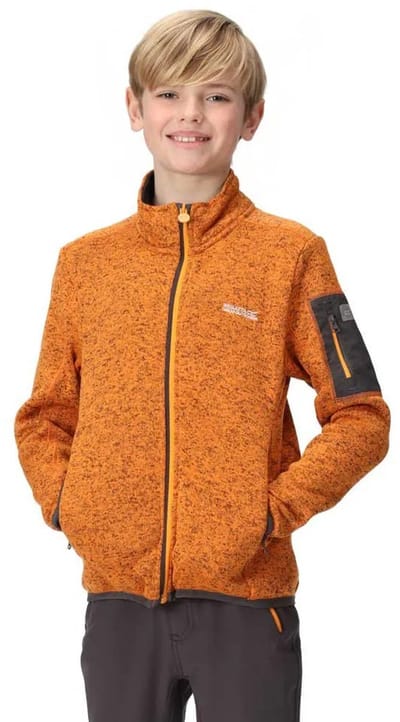 Regatta Newhill Fleece Met Volledige Rits Oranje 3-4 Years Jongen