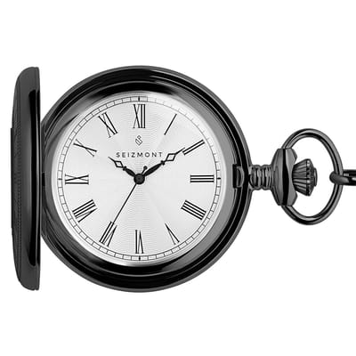 Altair | Zwart Half Hunter Zakhorloge