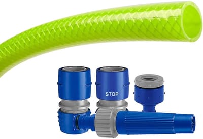 Flexibele Tuinslang - Water Slang - Tuin Bewatering - UV-Bescherming BPA-Vrij - 10 Meter - Lindegroen