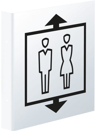 Haaks lift bord, 150 x 150 mm - kunststof