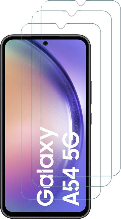 Samsung Galaxy A54 screenprotector gehard glas tempered glass - 3 Stuks