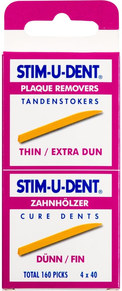 Stimudent tandenstokers dun - 160 st - Tandenstoker