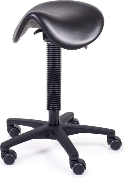 MTM STOELEN - Zadelkruk HERTHA 200-N - PUR zitting voor eenvoudig reinigen - zithoogte 50/70 cm - werkkruk voor laboratoria en industrie